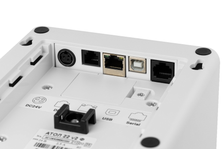 фискальный регистратор "атол 22 v2 ф", без фн. usb. rs-232. ethernet. (5.0) (с итс) (белый) (64869)